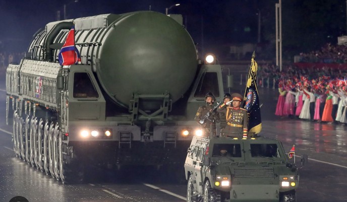 North Korea Showcases New Intercontinental Ballistic Missile at Military Parade
